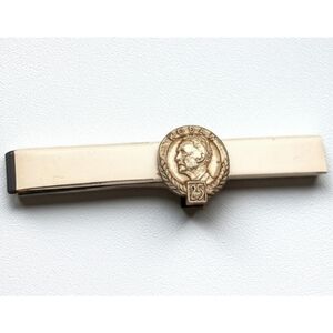 Vtg 1954 sterling silver Kodak 25 years coin tie clip antique